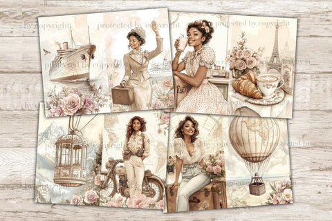 Vintage Travel Journal | African American Travel SVG GlamArtZhanna 