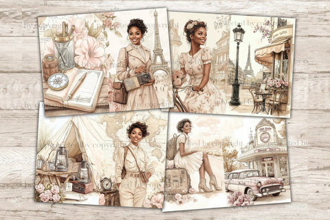 Vintage Travel Journal | African American Travel SVG GlamArtZhanna 