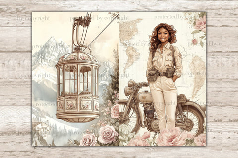 Vintage Travel Journal | African American Travel SVG GlamArtZhanna 