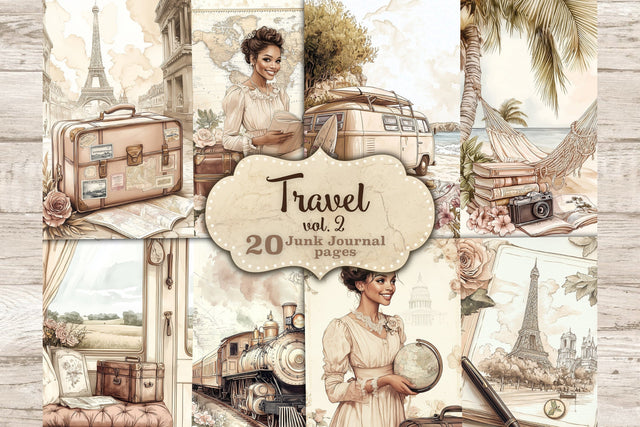 Vintage Travel Journal | African American Travel SVG GlamArtZhanna 