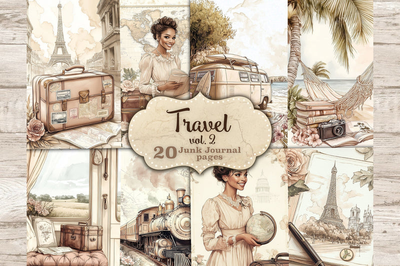 Vintage Travel Journal | African American Travel SVG GlamArtZhanna 