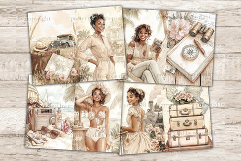 Vintage Travel Journal | African American Travel SVG GlamArtZhanna 