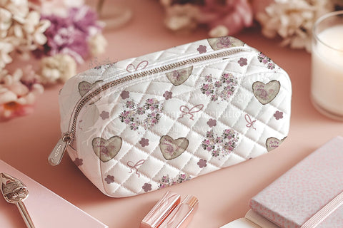 Vintage Valentine Heart Seamless Pattern | Valentines Day Sublimation Willow Paige Farms 