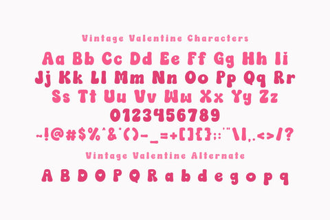 Vintage Valentine - Playful Bubble Font Font Masyafi Studio 