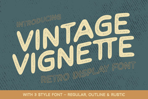 Vintage Vignette - Retro Font Font Alpaprana Studio 