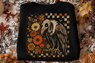 Vintage Vulture Skull Halloween PNG SVG DesignDestine 