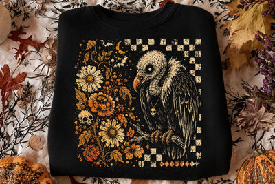 Vintage Vulture Skull Halloween PNG SVG DesignDestine 
