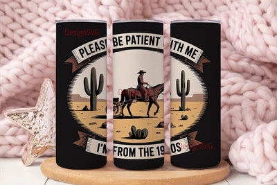 Vintage Western 20oz Tumbler Wrap Sublimation DesignSVG 