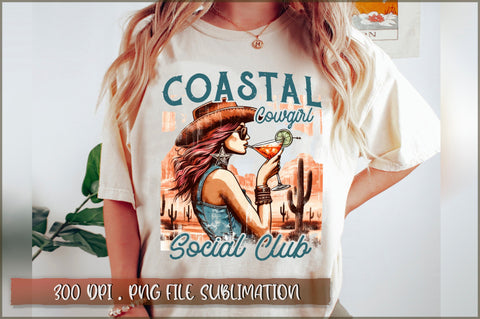 Vintage Western Cowgirl PNG Bundle Sublimation Shetara Begum 