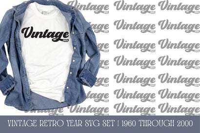 Vintage Year | Retro Birth Year SVG Set SVG So Fontsy Design Shop 