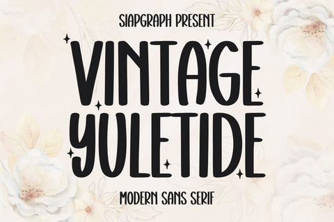 Vintage Yuletide Font Masyafi Studio 