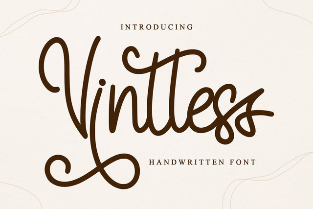 Vintless - Handwritten Font Font Sakha Design Studio 