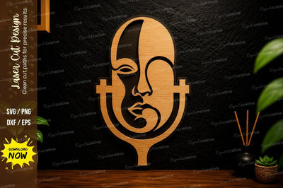 Violin Microphone Laser Cut Svg Design SVG Regulrcrative 