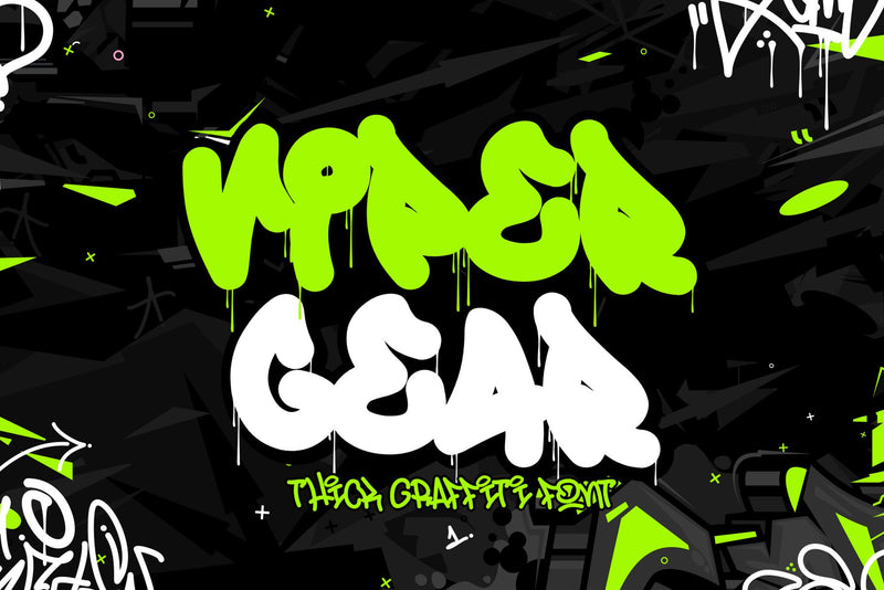 Viper Gear - Dripping Graffiti Font Font Mozzatype 