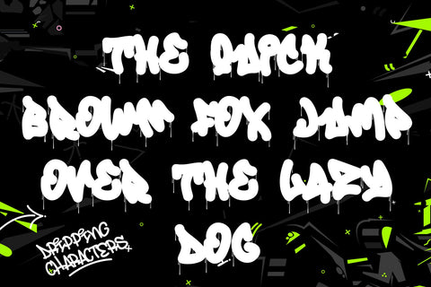 Viper Gear - Dripping Graffiti Font Font Mozzatype 