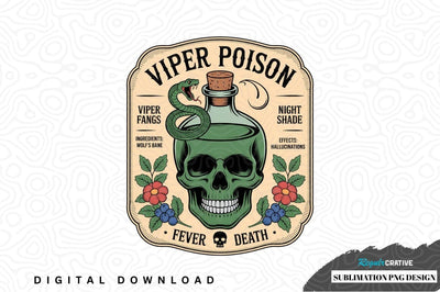 Viper poison sublimation png design Sublimation Regulrcrative 