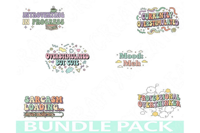 Viral Humor Png Bundle, Internet Aesthetic Quotes, Funny Relatable Sayings, Meme-Inspired Clipart, Social Media Humor PNGs, Digital Download SVG TiffsCraftyCreations 