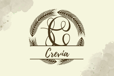 Virdelle Split Monogram Font Dm Letter Studio 