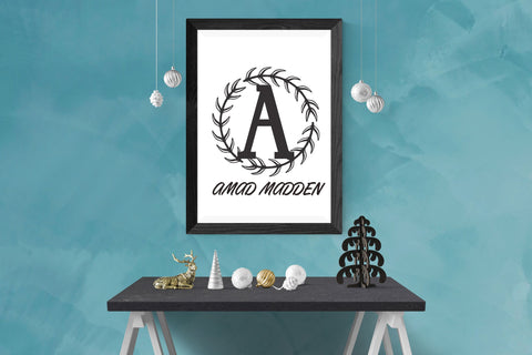 Virellia Monogram Font Dm Letter Studio 