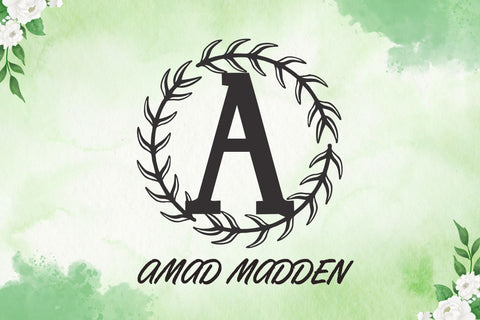 Virellia Monogram Font Dm Letter Studio 