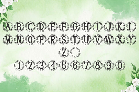 Virellia Monogram Font Dm Letter Studio 