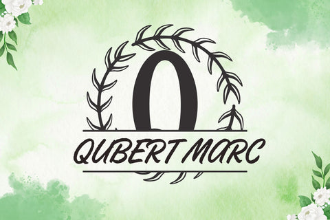 Virellia Split Monogram Font Dm Letter Studio 