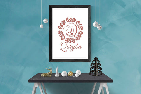 Virentia Monogram Font Dm Letter Studio 