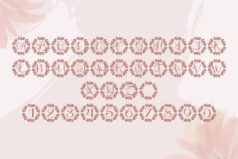 Virentia Monogram Font Dm Letter Studio 