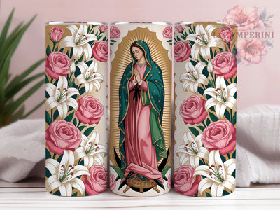 Virgen de Guadalupe Faith Tumbler, Virgen De Mexico Cup, Catholic Faith Mug, Our Lady Of Guadalupe Gift, Mexican Religious Art Tumbler, Spiritual Drinkware, Hispanic Heritage Cup Sublimation Li Zamperini 