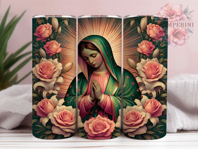 Virgen de Guadalupe Faith Tumbler, Virgen De Mexico Cup, Catholic Faith Mug, Our Lady Of Guadalupe Gift, Mexican Religious Art Tumbler, Spiritual Drinkware, Hispanic Heritage Cup Sublimation Li Zamperini 