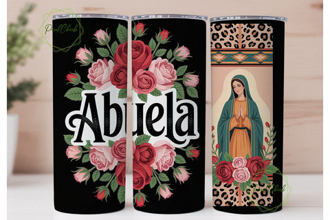 Virgen de Guadalupe Tumbler Wrap Sublimation PixelChick 