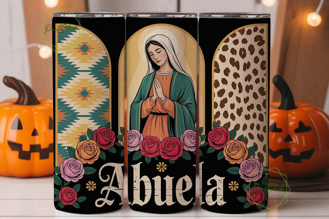 Virgen de Guadalupe Tumbler Wrap Sublimation PixelChick 