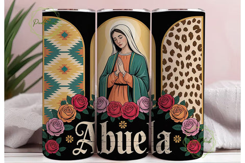 Virgen de Guadalupe Tumbler Wrap Sublimation PixelChick 