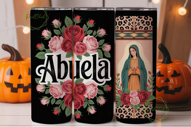 Virgen de Guadalupe Tumbler Wrap Sublimation PixelChick 