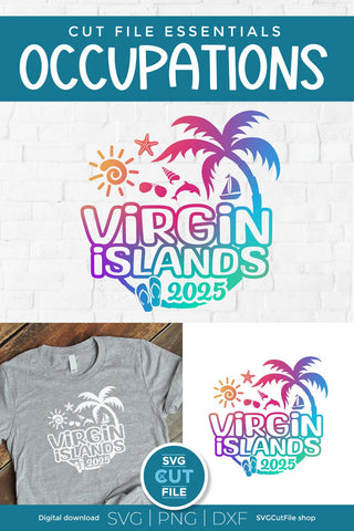 Virgin Islands svg, a Caribbean SVG 2025, British Virgin SVG SVG Cut File 