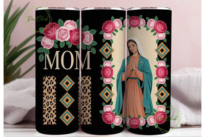 Virgin Mary Mom 20oz Tumbler Wrap Sublimation PixelChick 