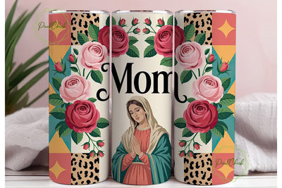 Virgin Mary Mom 20oz Tumbler Wrap Sublimation PixelChick 