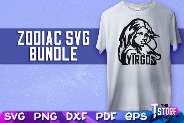 Virgo SVG Design | Astrology | SVG Design | Zodiac SVG v.2 SVG The T Store Design 