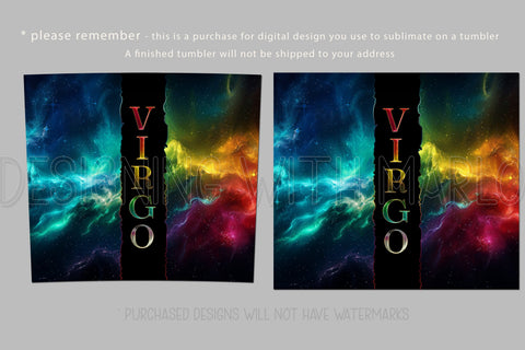 Virgo Tumbler, Zodiac Tumbler PNG, Sublimation Virgo, Astrology Tumbler Sublimation Designing with Marlo 