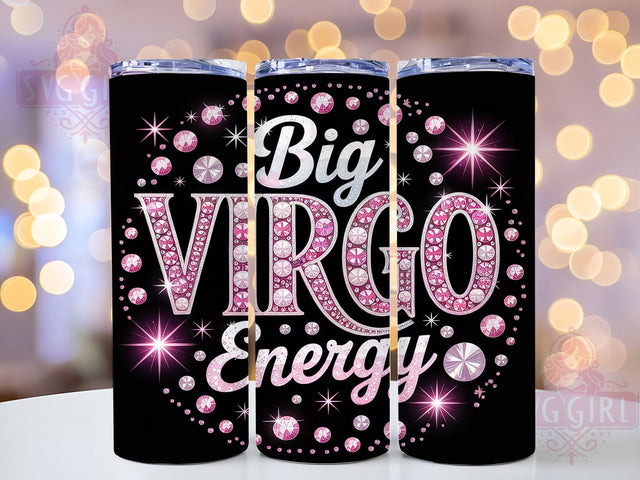 Virgo Zodiac & Astrology Tumbler Wrap, Zodiac Sign Tumbler, 20oz Tumbler Design, Astrology Tumbler Wrap, Virgo Zodiac Design, Sublimation Tumbler Wrap, Printable Virgo Art Sublimation SvggirlplusArt 