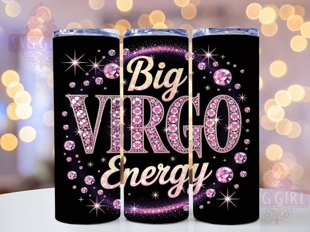 Virgo Zodiac & Astrology Tumbler Wrap, Zodiac Sign Tumbler, 20oz Tumbler Design, Astrology Tumbler Wrap, Virgo Zodiac Design, Sublimation Tumbler Wrap, Printable Virgo Art Sublimation SvggirlplusArt 