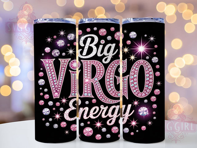 Virgo Zodiac & Astrology Tumbler Wrap, Zodiac Sign Tumbler, 20oz Tumbler Design, Astrology Tumbler Wrap, Virgo Zodiac Design, Sublimation Tumbler Wrap, Printable Virgo Art Sublimation SvggirlplusArt 