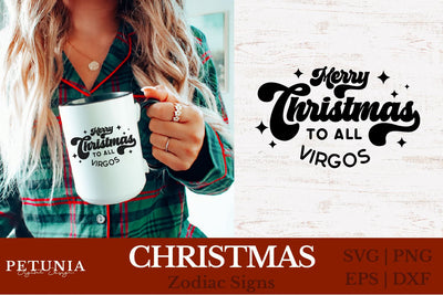 Virgo Zodiac Sign SVG | Christmas SVG SVG Petunia Digital Design 