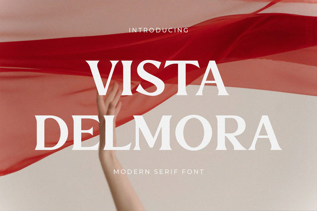 Vista Delmora - Modern Serif Font Font studioalmeera 
