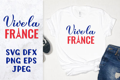 Vive la France SVG. Bastille Day. French shirt design SVG LaBelezoka 