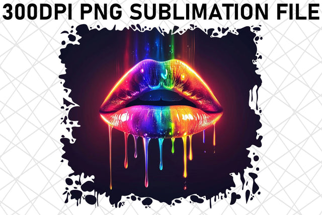 Vivid Lip Art Sublimation - Instant Beauty Upgrade Sublimation afrosvg 