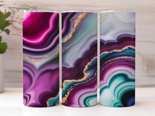 Vivid Neon Rainbow Marble Tumbler, Rainbow Bright Wrap, 20oz Tumbler Sublimation, Seamless Psychedelic Design, Electric Color Tumbler, Vivid Marble Wrap, Trippy Neon Sublimation Sublimation Lara' s Designs 