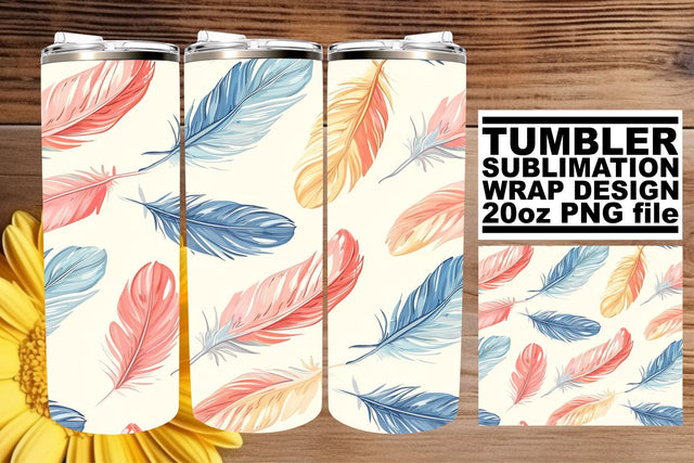 Vivid Plume Wonderland Tumbler Wrap 20oz Sublimation afrosvg 