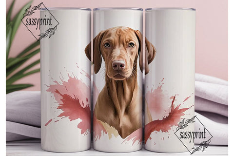 Vizsla Dog 20oz Tumbler Wrap Sublimation sassyprint 