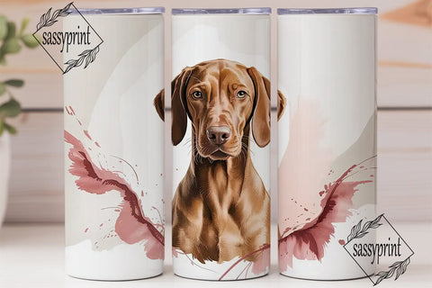 Vizsla Dog 20oz Tumbler Wrap Sublimation sassyprint 